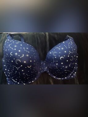 Victoria's Secret Navy Celestial Print T-Shirt Bra